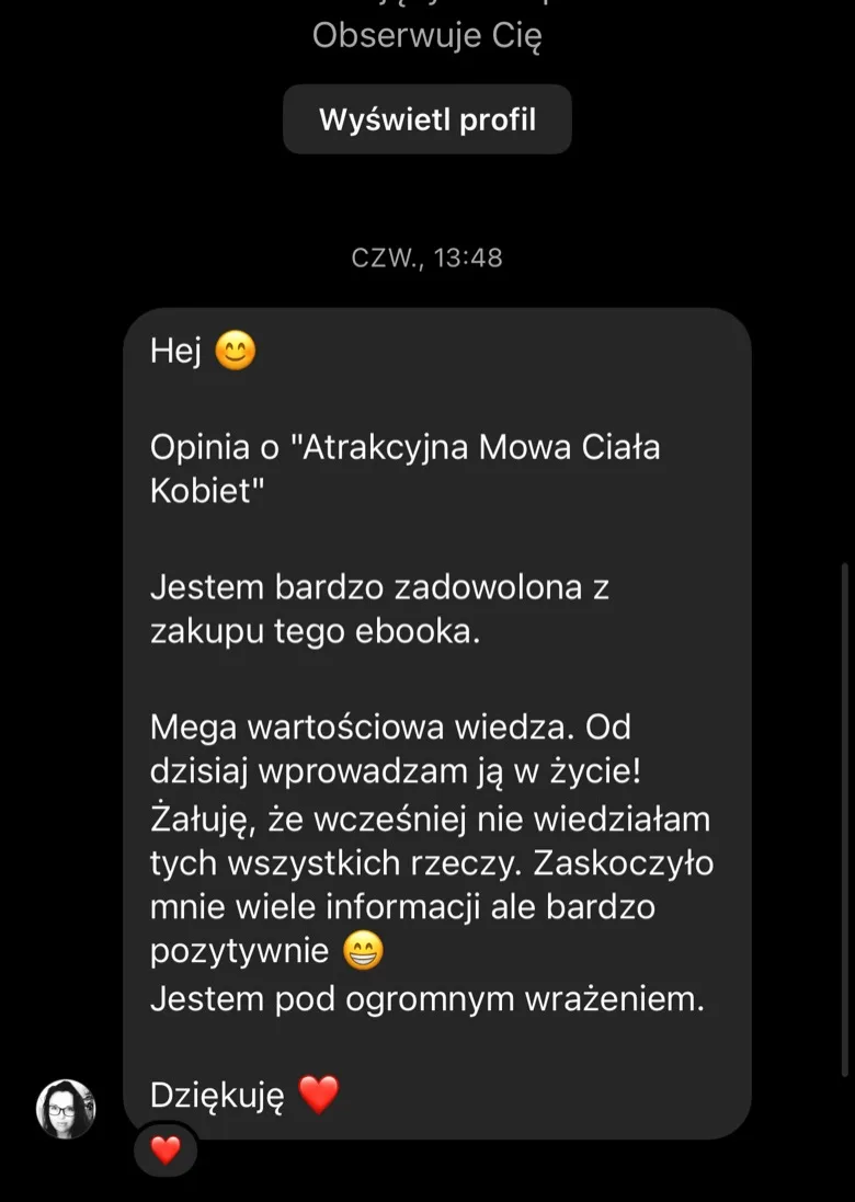 Opinia klientki