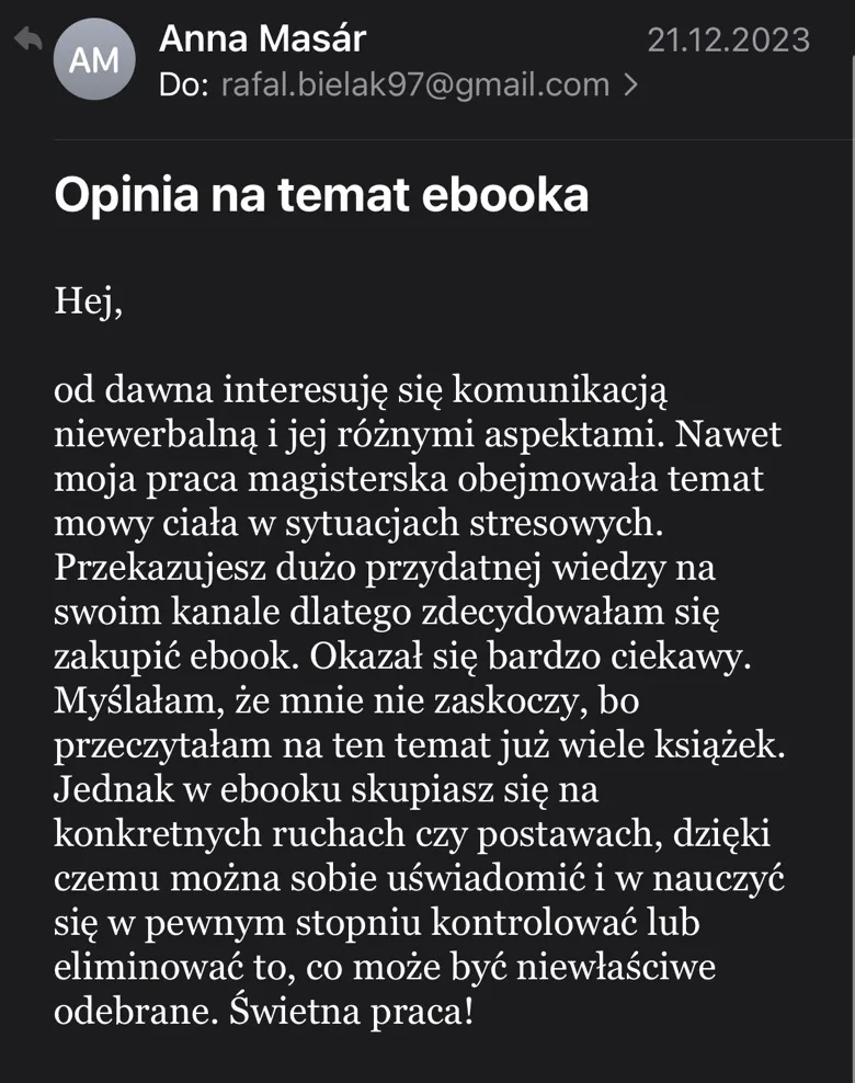 Opinia klientki