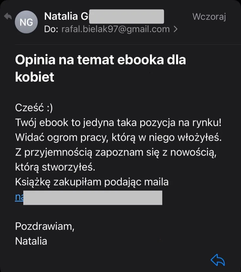 Opinia klientki