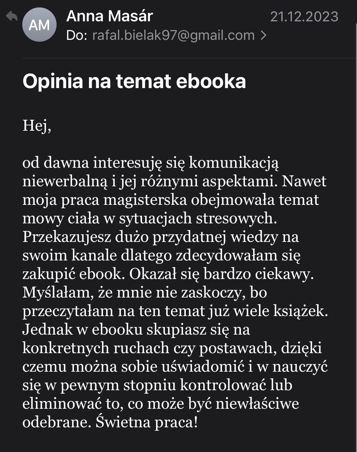 Opinia od Anna Masár